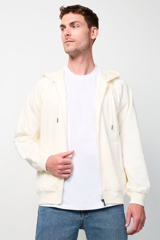 Sweater met Capuchon Branco Logo - Wit