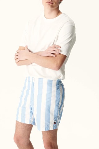 Zwemshort Deauville - Hemelsblauw en Wit