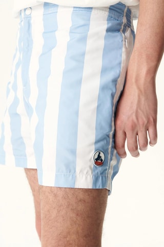 Zwemshort Deauville - Hemelsblauw en Wit