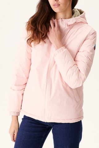 Piumino double face Vienne - Rosa e beige