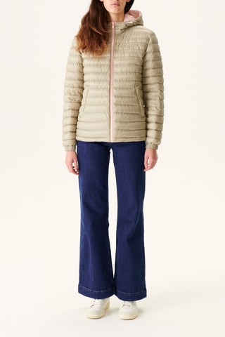 Piumino double face Vienne - Rosa e beige