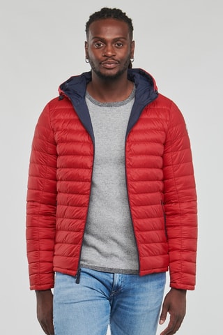 Piumino double face con cappuccio Bergen - Rosso