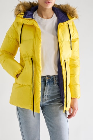 Doudoune à capuche Luxe - Jaune