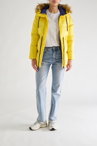 Doudoune à capuche Luxe - Jaune