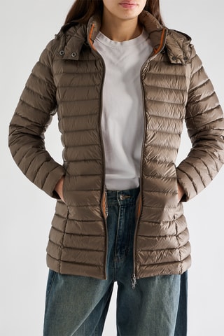 Gewatteerde Jas Slim Fit Nour - Taupe