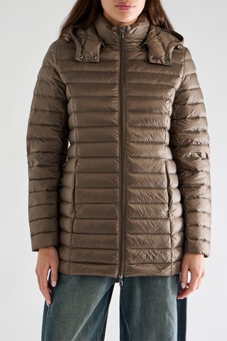 Gewatteerde Jas Slim Fit Nour - Taupe