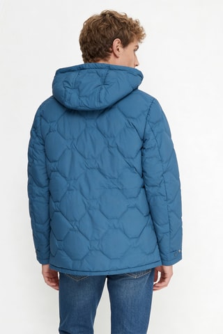 Piumino con cappuccio Andrew - Blu