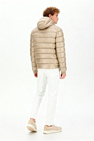 Piumino con cappuccio Nat - Beige