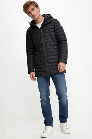 Piumino con cappuccio Florent - Nero