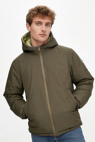 Piumino double face con cappuccio Bergen - Verde