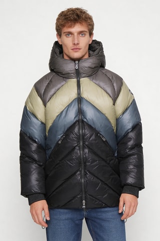 Piumino con cappuccio Blaze - Nero