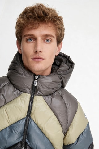 Piumino con cappuccio Blaze - Nero