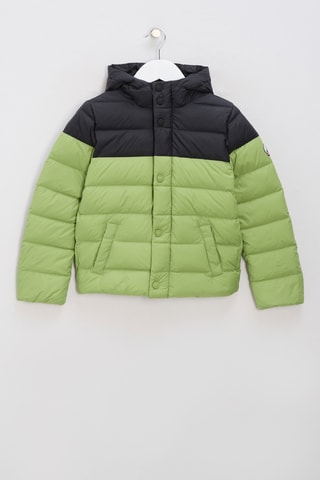 Piumino con cappuccio Cameron - Verde e nero