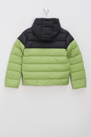 Piumino con cappuccio Cameron - Verde e nero