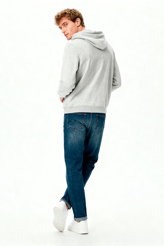 Sweater met Capuchon - Lichtgrijs