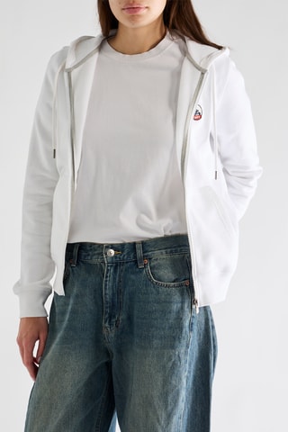 Felpa con cappuccio - Bianco
