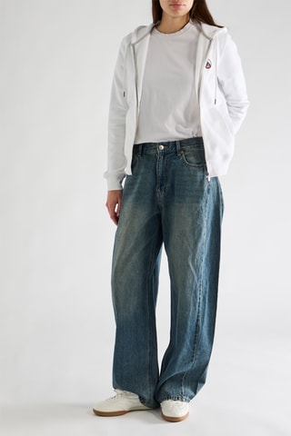 Felpa con cappuccio - Bianco