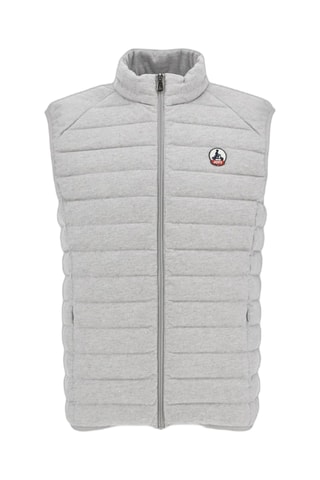 Mouwloze Gewatteerde Jas Slim Fit - Lichtgrijs