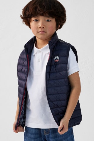 Piumino slim senza maniche - Navy