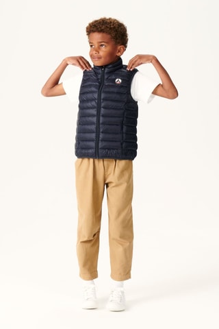 Piumino slim senza maniche - Navy