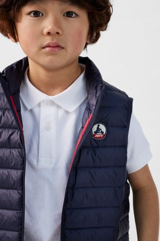 Piumino slim senza maniche - Navy