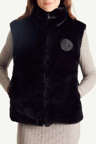 Omkeerbaar Mouwloos Jasje Daria- Zwart