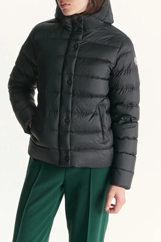 Gewatteerde Jas met Capuchon Jane - Zwart