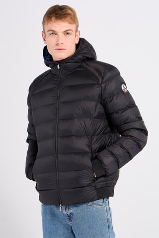 Piumino matelassé con cappuccio Nat - Nero