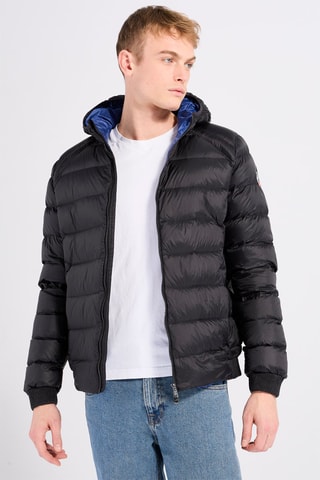 Piumino matelassé con cappuccio Nat - Nero