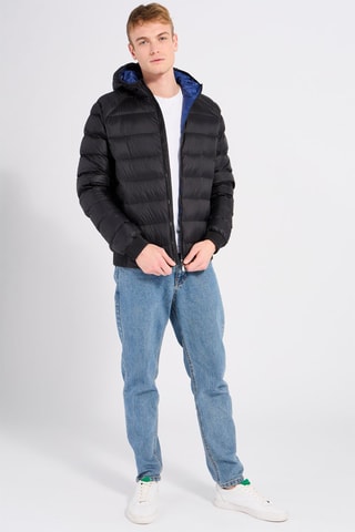 Piumino matelassé con cappuccio Nat - Nero