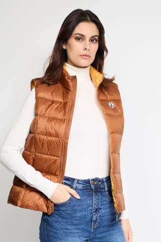 Bodywarmer Sab - Karamelbruin