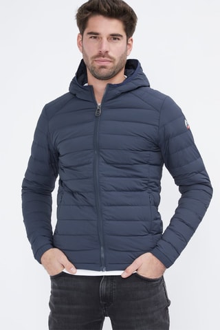 Piumino light con cappuccio Lenny - Navy