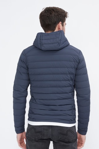 Piumino light con cappuccio Lenny - Navy