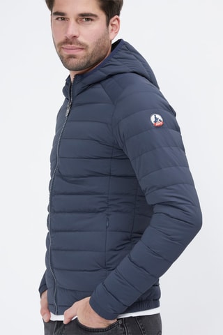 Piumino light con cappuccio Lenny - Navy