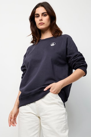 Sweater Camino met Logo - Marineblauw