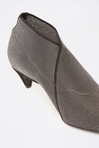 Low Boots Zwart en Zilverkleurig - Emporio Armani