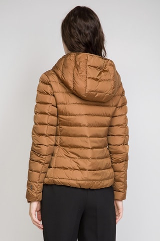 Gewatteerde Jas met Capuchon - Lichtbruin