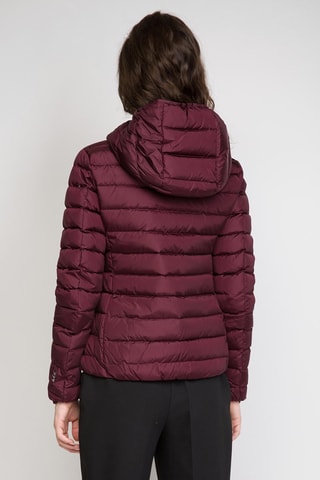 Gewatteerde Jas met Capuchon - Bordeauxrood
