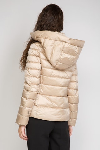 Gewatteerde Jas met Capuchon - Roségoudkleurig