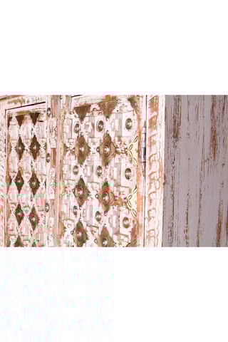 Armoire 2 portes - Naturel et doré