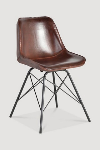 Chaise - Marron et noir