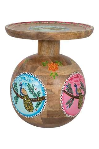 Table d’appoint en manguier - 42 x 47 x 42 cm