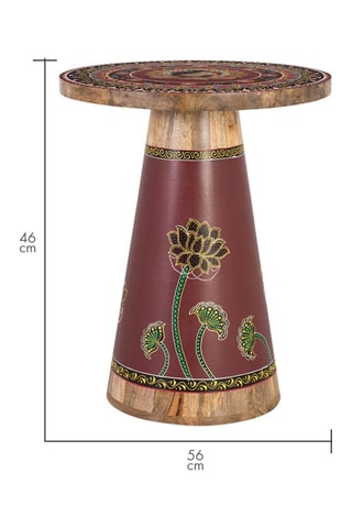 Table basse en manguier - 46 x 56 x 46 cm