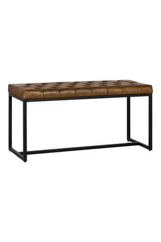 Banc - Marron - En cuir