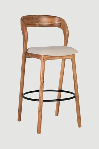 Tabouret de bar en acacia - 109 x 53 x 53 cm
