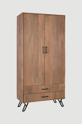 Armoire 2 portes en manguier - 187 x 90 x 45 cm
