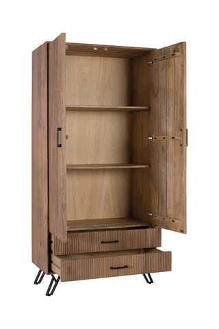 Armoire 2 portes en manguier - 187 x 90 x 45 cm