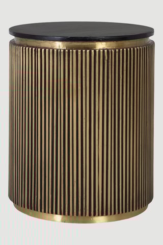 Table basse en marbre - 61 x 50 x 50 cm