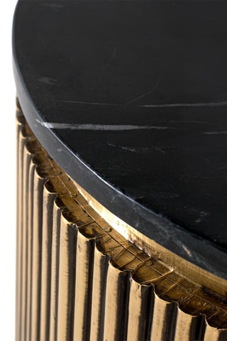 Table basse en marbre - 61 x 50 x 50 cm