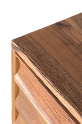 Table de chevet 3 tiroirs en acacia - 61 x 45 x 35,5 cm